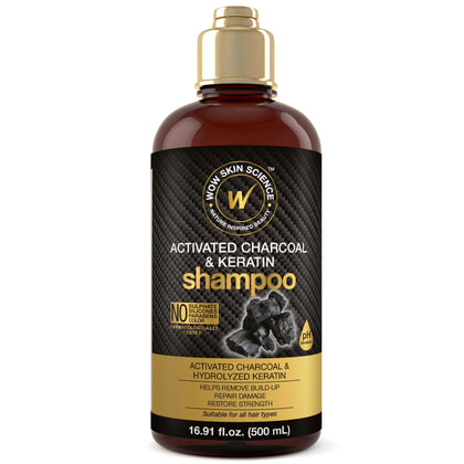 BUYWOW front view of shampoo bottle showing clean packaging and size benefit