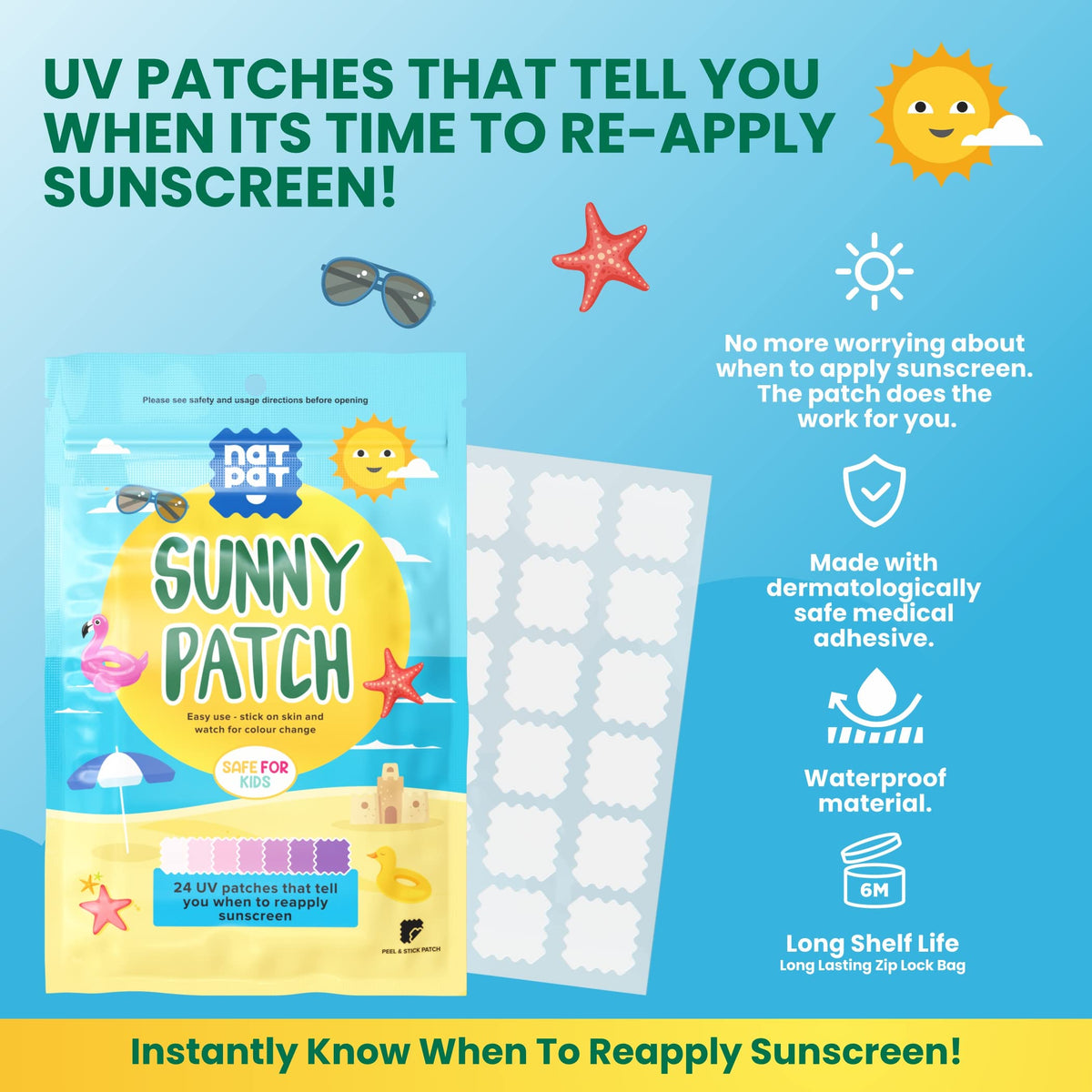 BUZZPATCH next to coin for scale showing compact travel-friendly benefit
