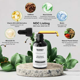 BY BARNEY dropper applying serum emphasizing precise dosing and no-mess use