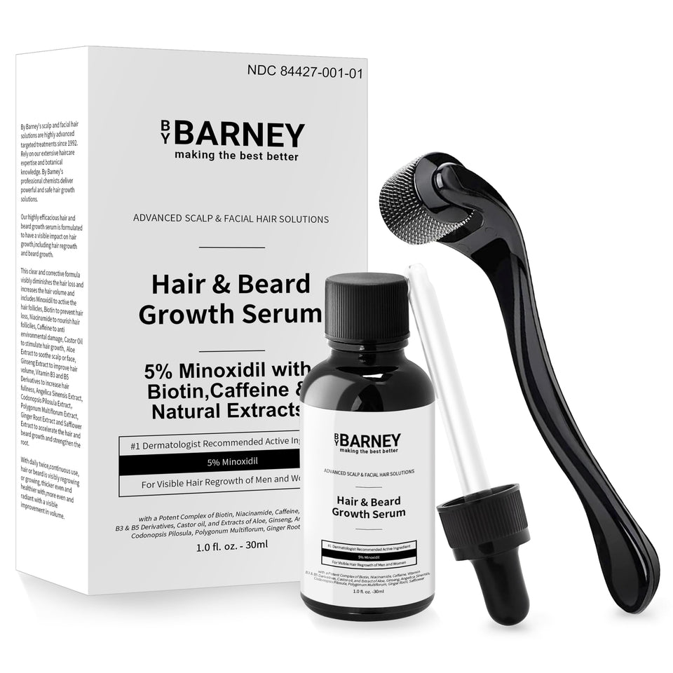 BY BARNEY front packaging showing serum bottle and box for clear presentation and trust