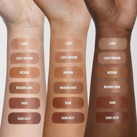 BY MARIO application on skin demonstrating warm sculpted glow and natural finish