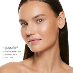 BY MARIO texture close-up of cream balm melting for seamless blending benefit