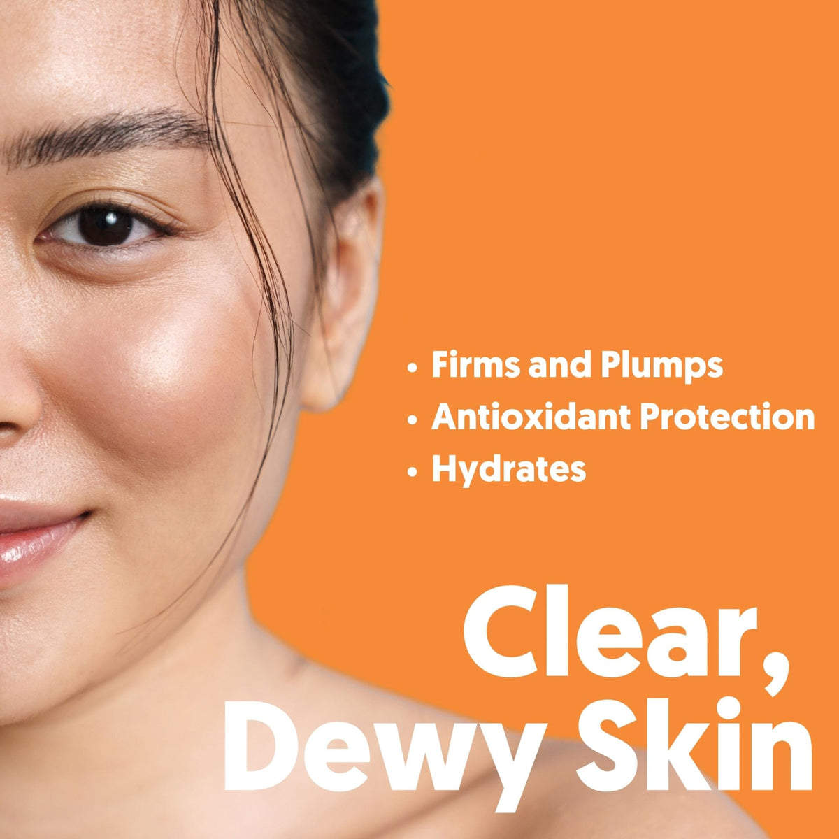 By Nature mask applied on model delivering camera-ready glow and firmness