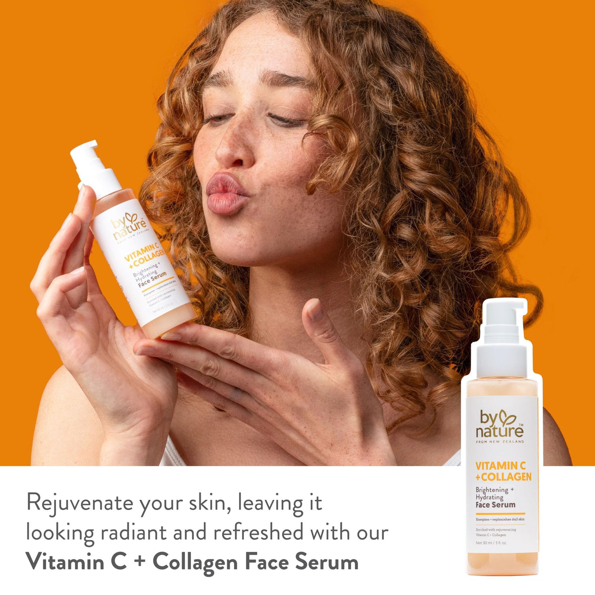 By Nature pump and label detail highlighting ingredient emphasis and clean design