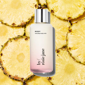 By Rosie Jane product in hand as applied to skin for fast, non-greasy finish