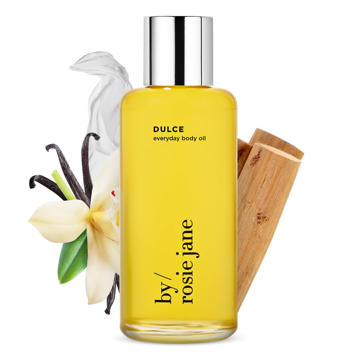 By Rosie Jane Dulce bottle front view showing elegant packaging and scent appeal