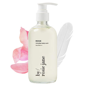 By Rosie Jane bottle front packaging showing clean design and hydrating benefit