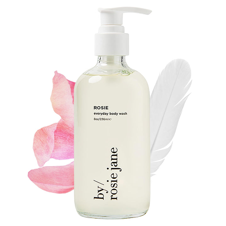 By Rosie Jane bottle front packaging showing clean design and hydrating benefit