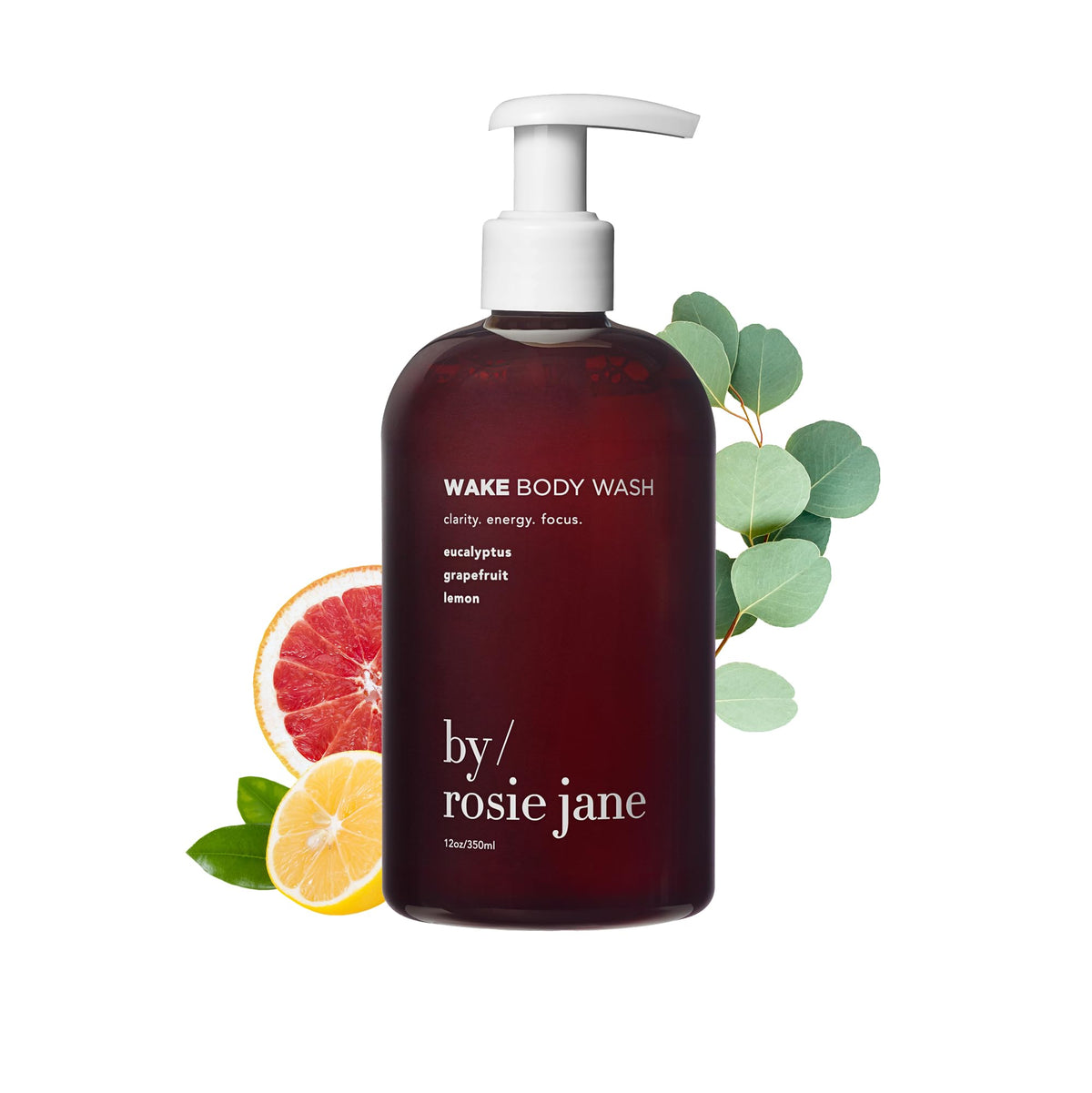 By Rosie Jane front bottle showing Wake packaging and energizing citrus benefit
