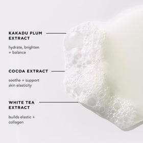 By Rosie Jane pump dispensing Wake into palm creating rich lather for clean skin