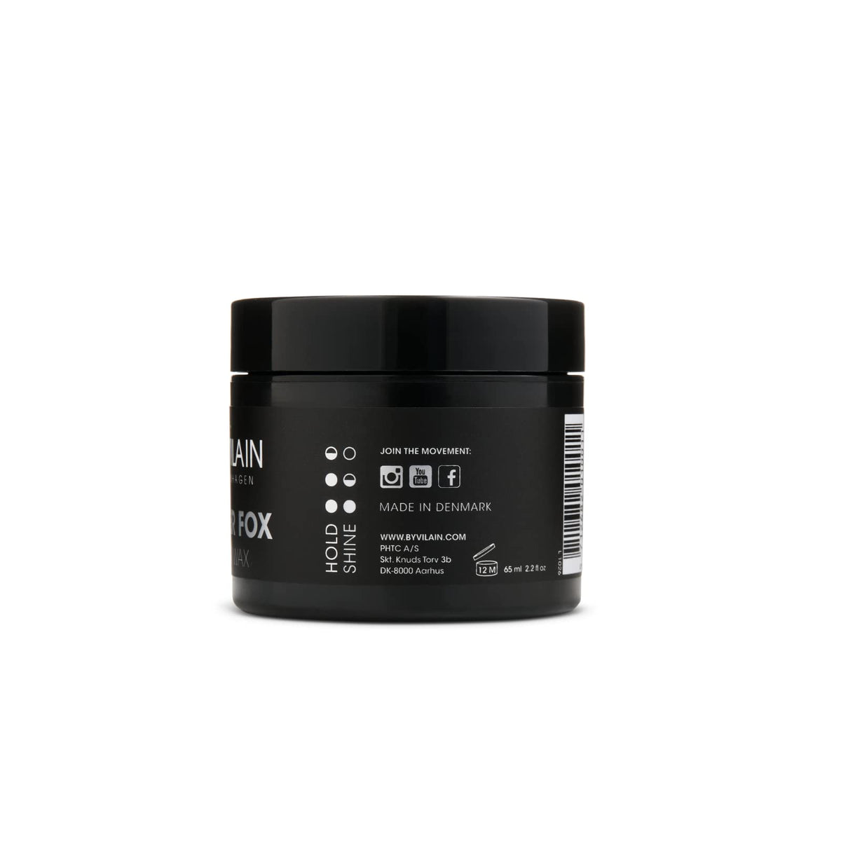 By Vilain styled hair side profile illustrating strong hold and natural medium shine