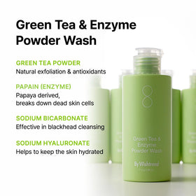 BY WISHTREND label close-up showing key Boseong green tea ingredients