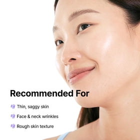 BY WISHTREND cream being smoothed on neck showing lifting and firming benefit