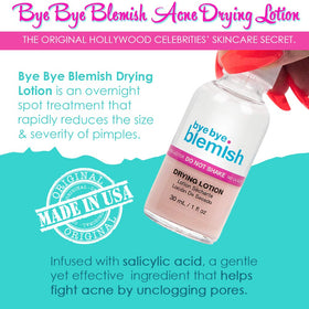 Bye Bye Blemish pink sediment close-up revealing concentrated drying agents for faster results