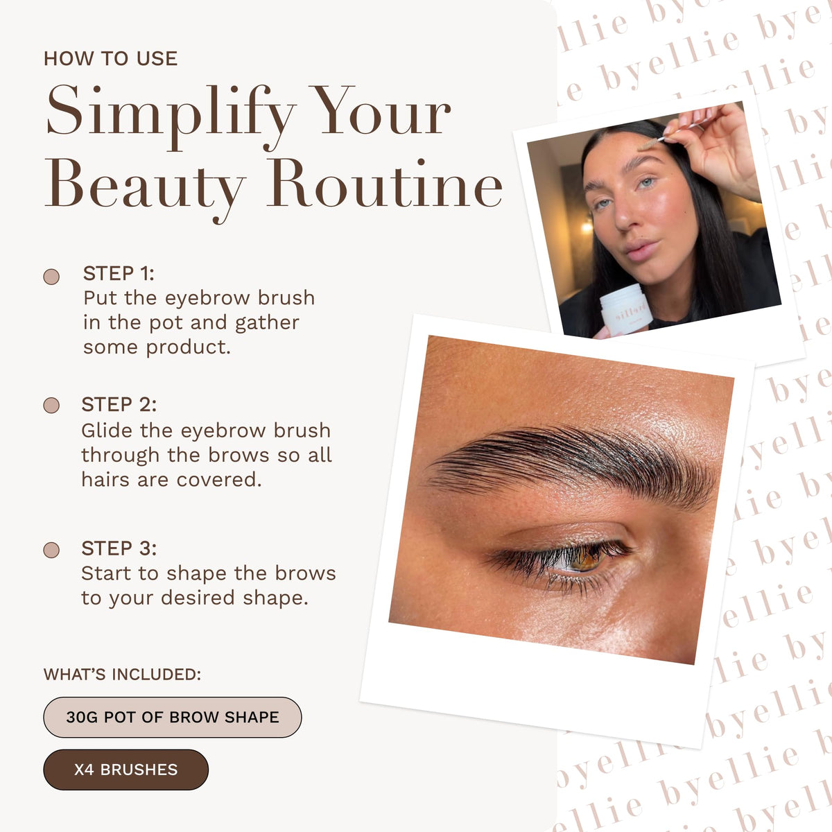 byellie application in mirror lifestyle image for quick routine