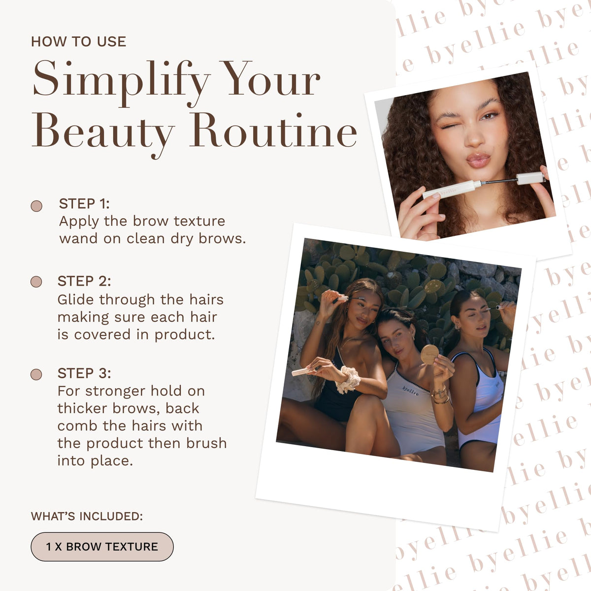 byellie ingredient label featuring vitamin E and glutamic acid benefits