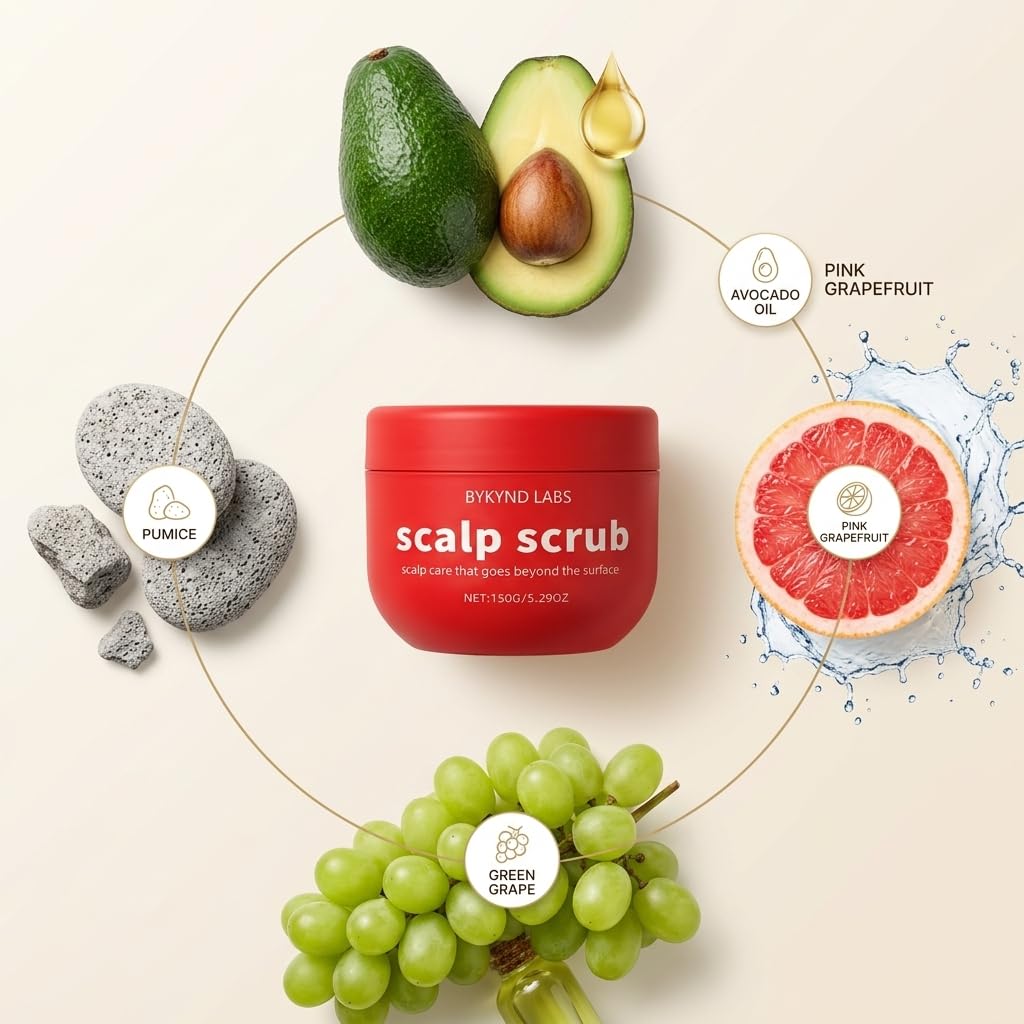 BYKYND LABS close-up of pumice texture for gentle exfoliation