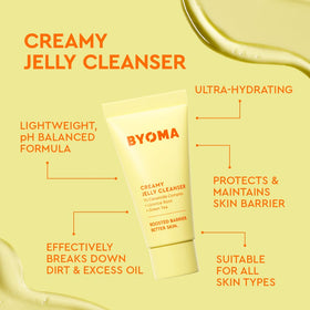 BYOMA brightening face serum dropper dispensing a precise amount for targeted treatment benefit