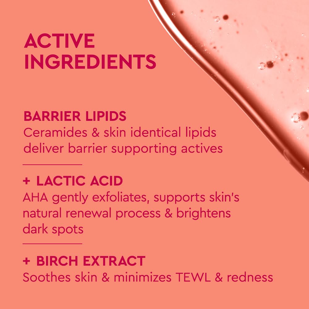 BYOMA brightening toner serum on hand demonstrates absorbency and hydration
