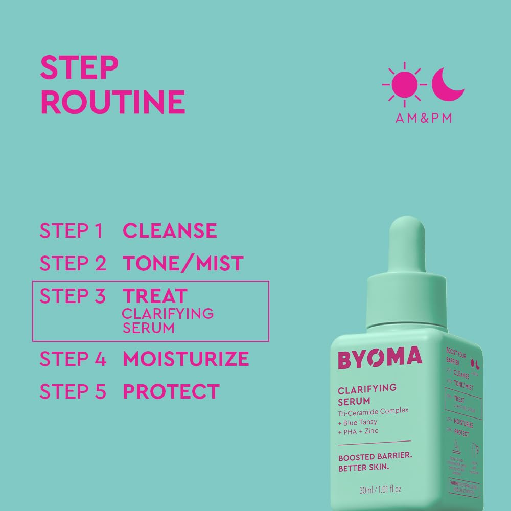 Tri-Ceramide complex illustration depicting BYOMA barrier-repair support visibly