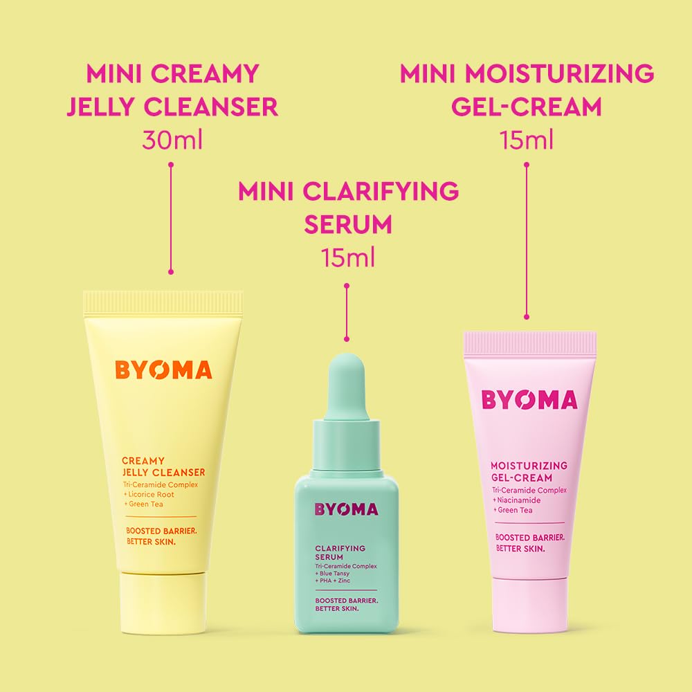 BYOMA creamy jelly cleanser texture close-up demonstrating gentle hydrating foam benefit