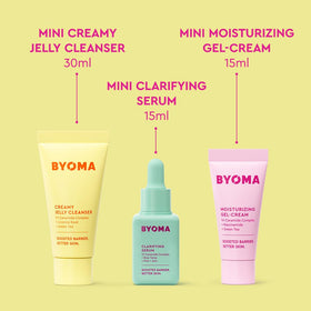BYOMA creamy jelly cleanser texture close-up demonstrating gentle hydrating foam benefit