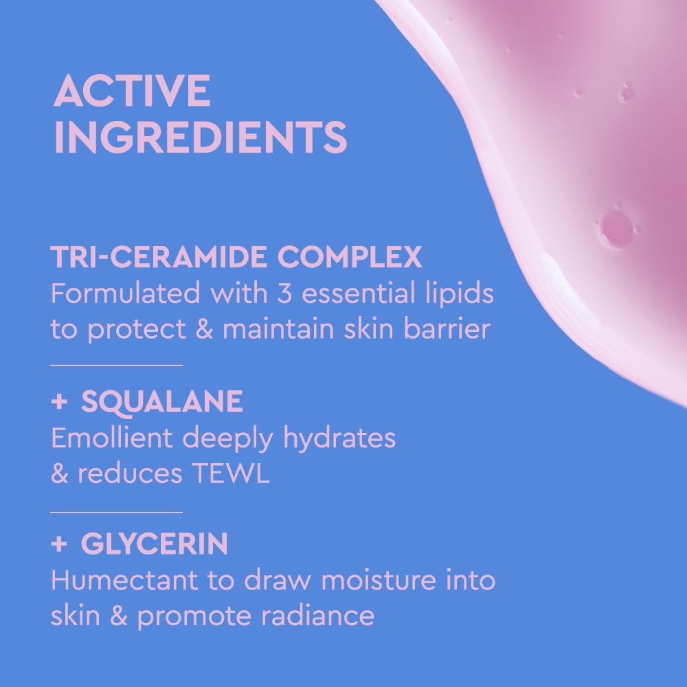BYOMA ingredient labels highlighting ceramides and squalane for barrier support