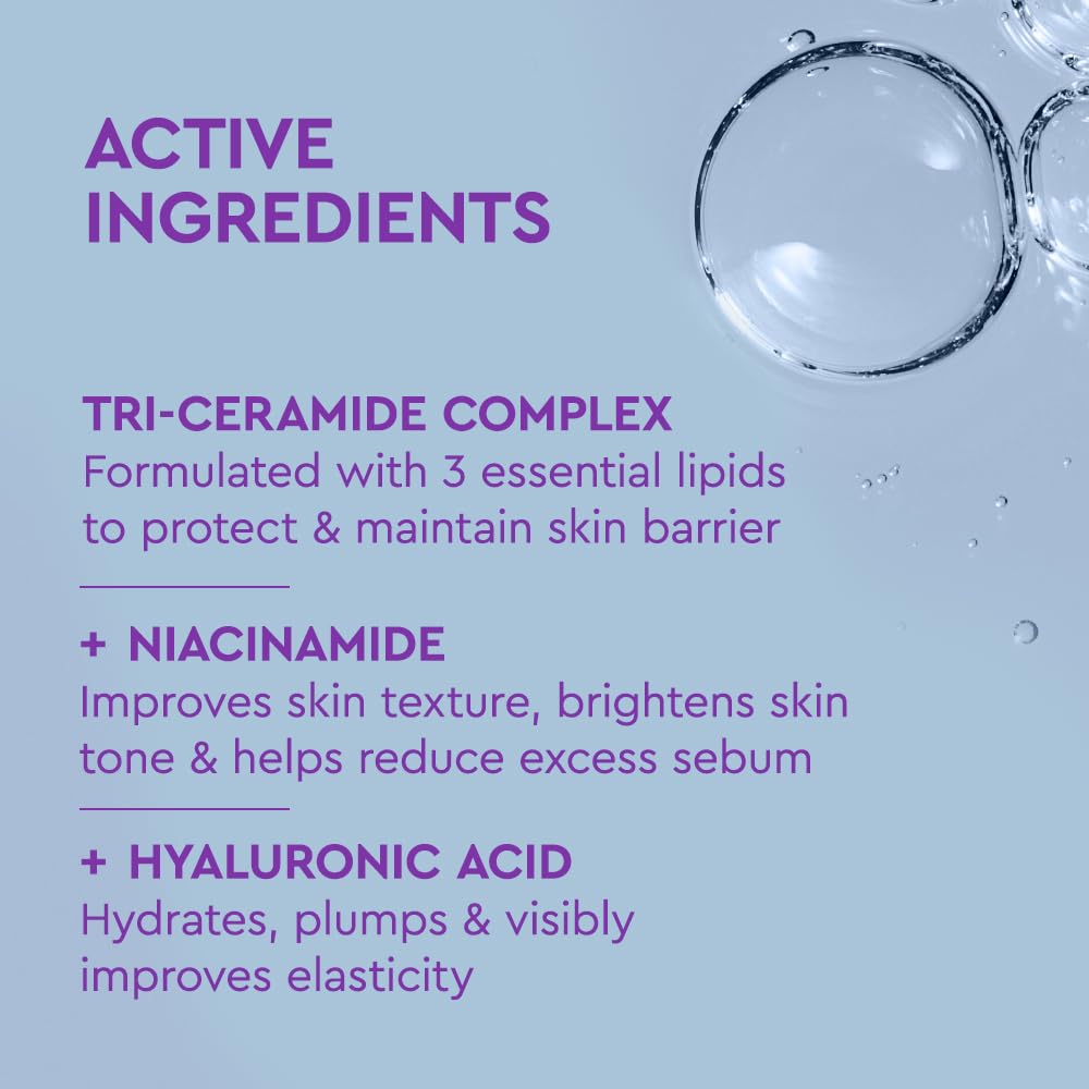 BYOMA ingredient label highlighting niacinamide and hyaluronic acid benefits