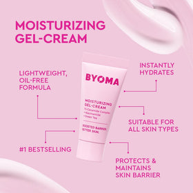 BYOMA So Clear Set trio on white background highlighting compact travel-ready sizes