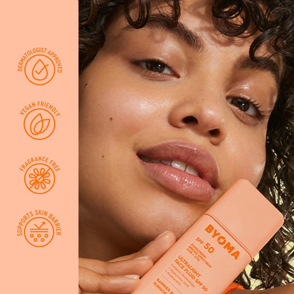 BYOMA applied to cheek in hand showing smooth, blendable finish