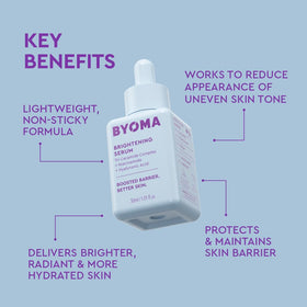 BYOMA serum texture on fingertip demonstrating lightweight hydration