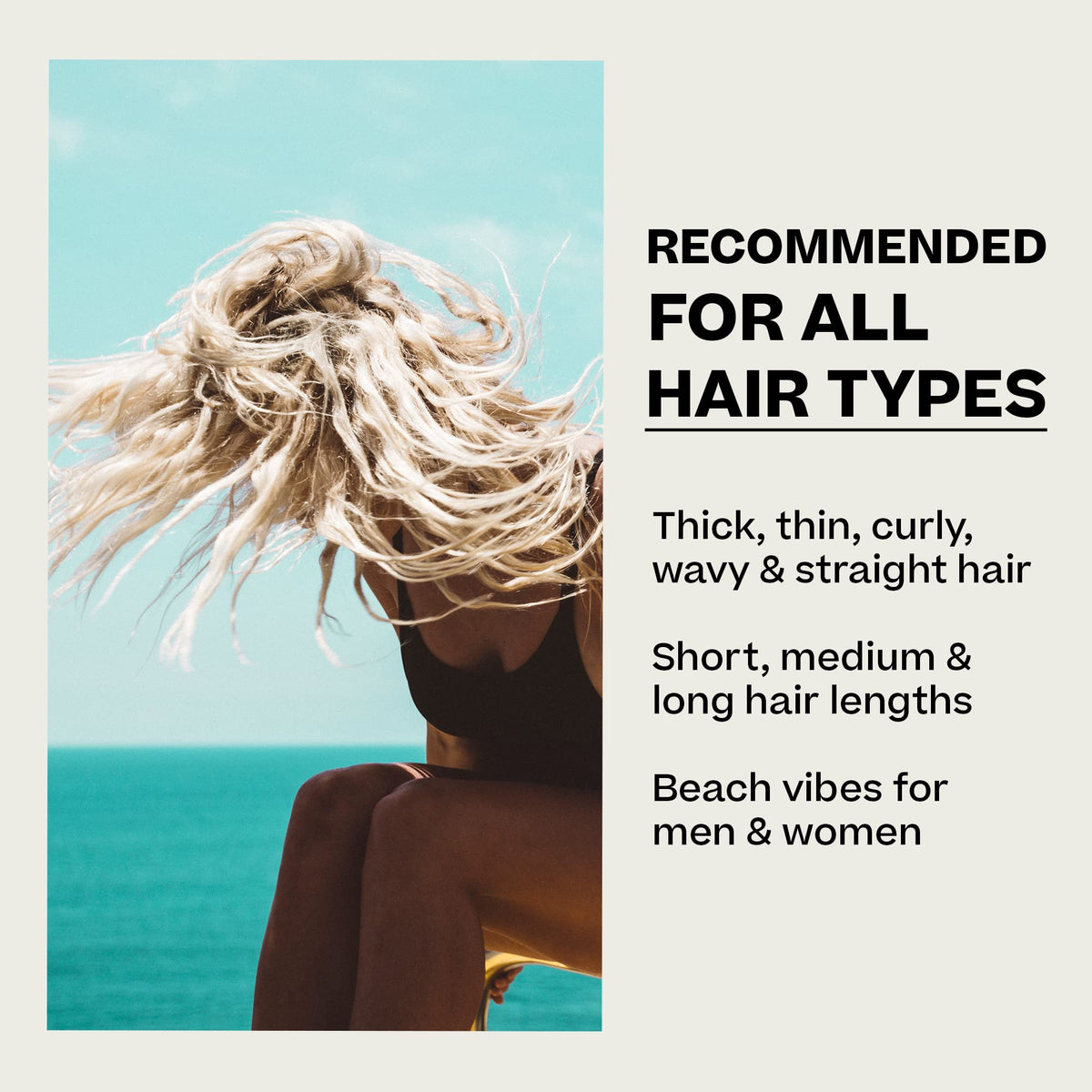 BYRD textured hair detail showing beachy waves and hydrated, shiny finish