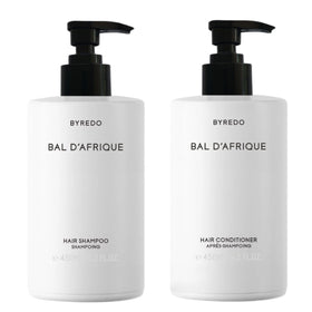 Byredo Bal d'Afrique front packaging showing elegant bottles and clear branding for luxurious routine