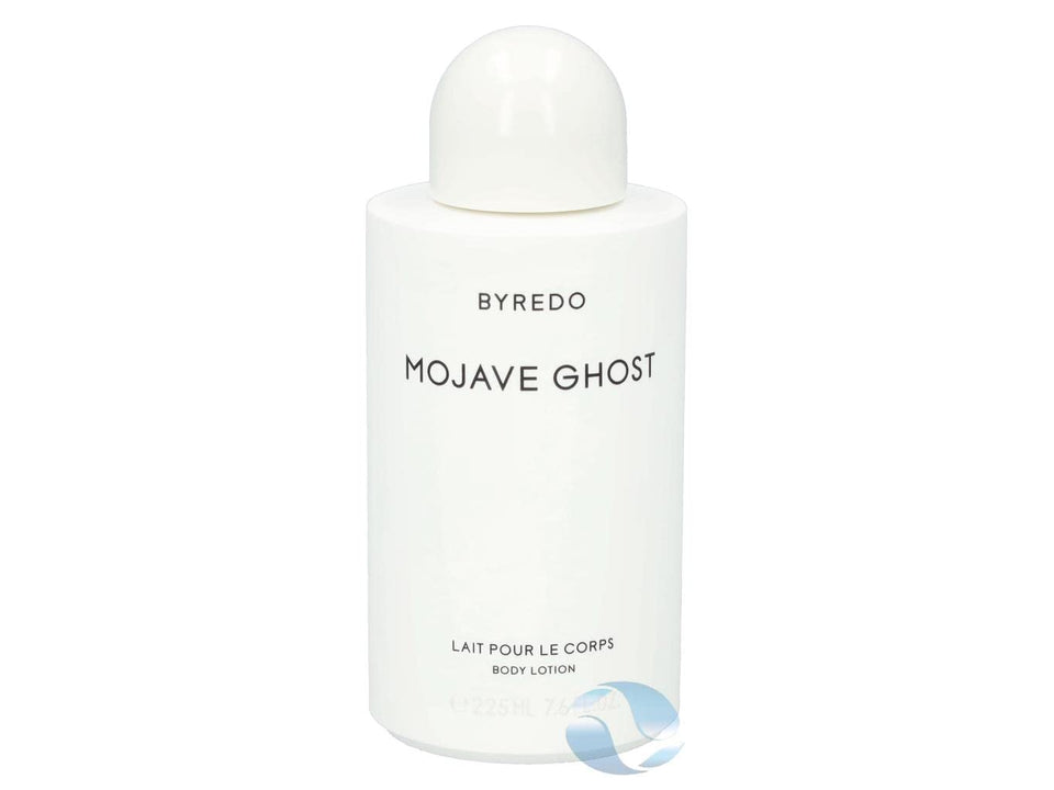 Byredo Mojave Ghost bottle front view shows elegant packaging and hydrating benefit