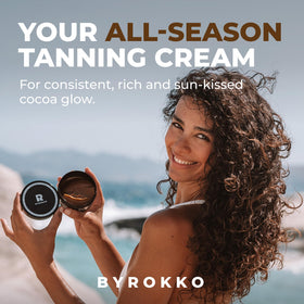BYROKKO SHINEBROWN used inside a tanning bed showing proper use
