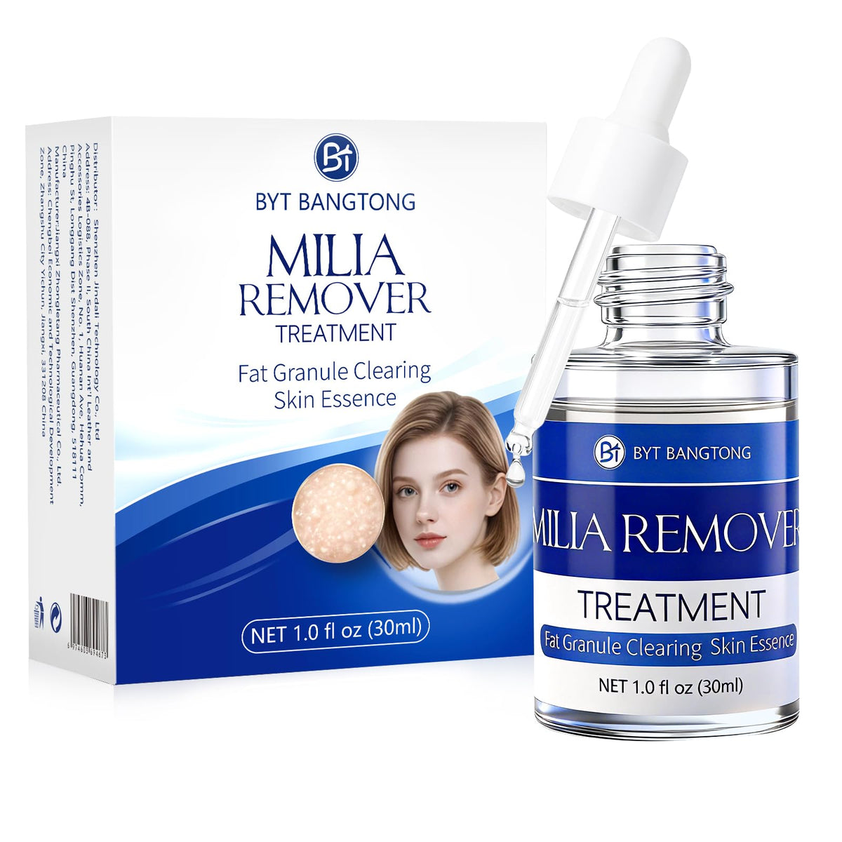 BYT BANGYTONG front packaging highlighting milia remover benefits