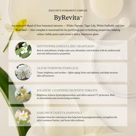 ByUR Yellow Complex ingredients display with benefit of vitamin nourishment