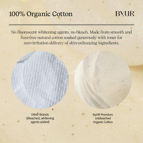 ByUR pad applied to cheek demonstrating targeted moisturizing mask