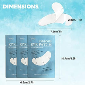 C. ARTIST under-eye pad in use during lash application for secure protection