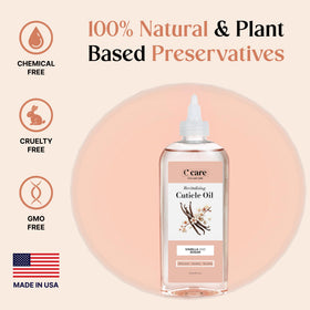 C CARE close-up droplet texture demonstrating fast absorption benefit: non-greasy finish