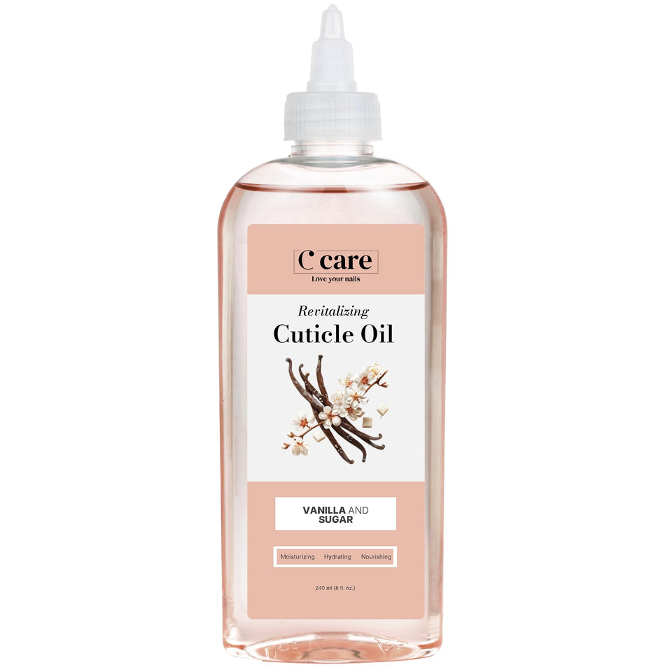C CARE front bottle showing label and elegant packaging benefit: clear product ID