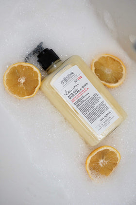 C. O. Bigelow bottle placed on bathroom sink offering convenient hand care