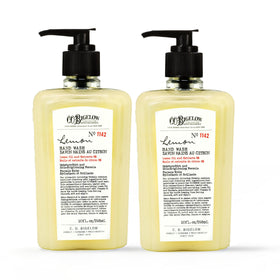 C. O. Bigelow front packaging showing two lemon hand wash bottles for hydration
