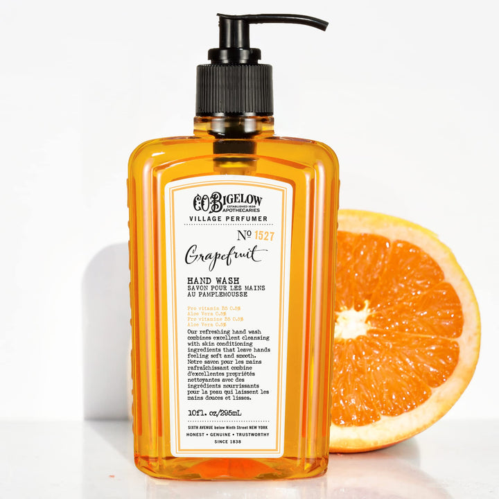 C. O. Bigelow front packaging showing grapefruit scent and benefits
