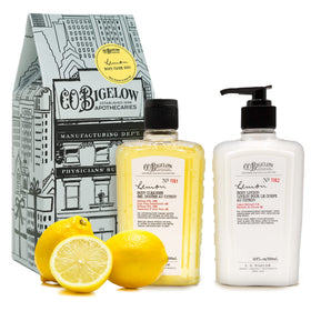 C. O. Bigelow front packaging showing the lemon duo and gift box, attractive presentation
