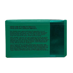 C. O. Bigelow soap in shower being used to refresh skin and senses