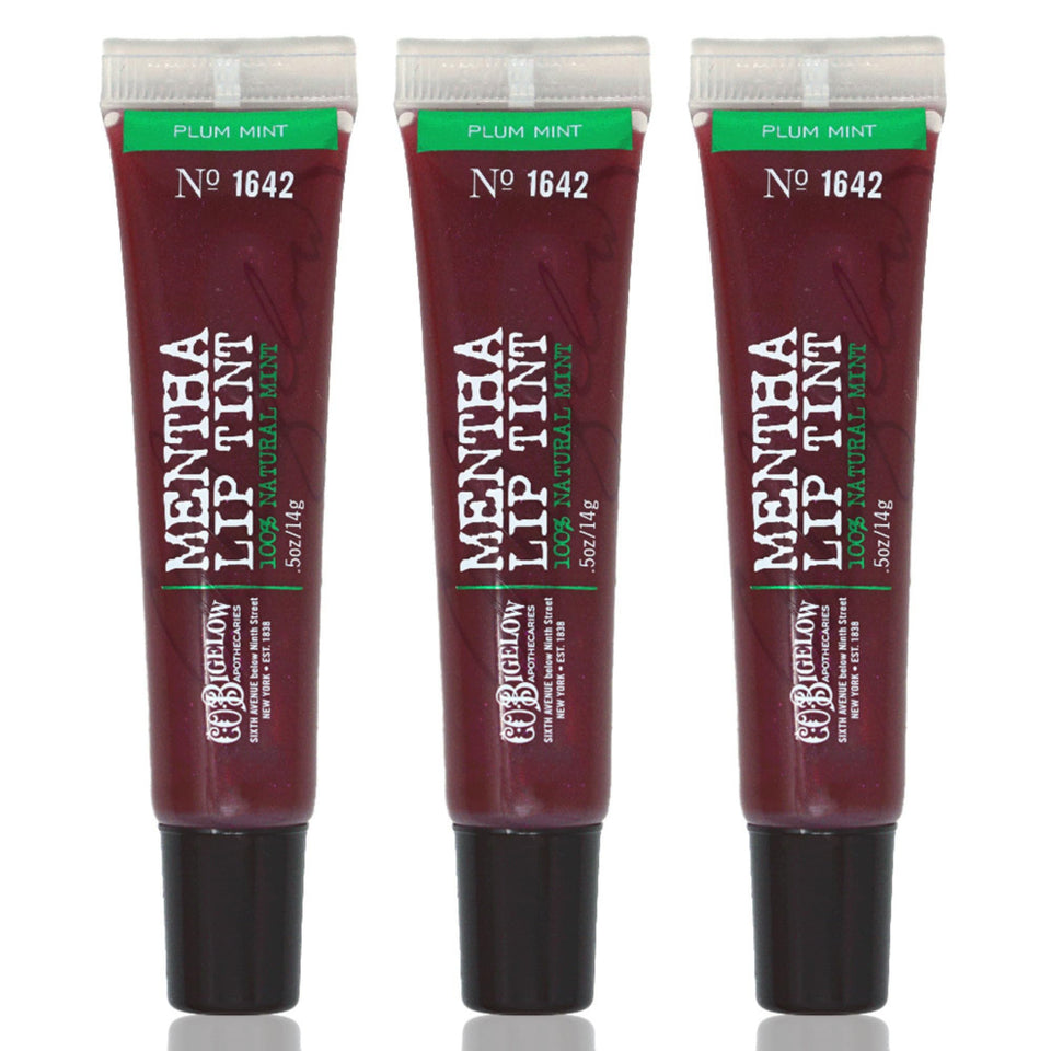C.O. Bigelow front packaging showing three purple tinted glosses for easy gifting