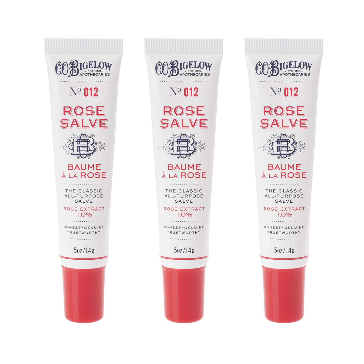 C.O. Bigelow tube close-up showing smooth salve texture for quick softening benefits