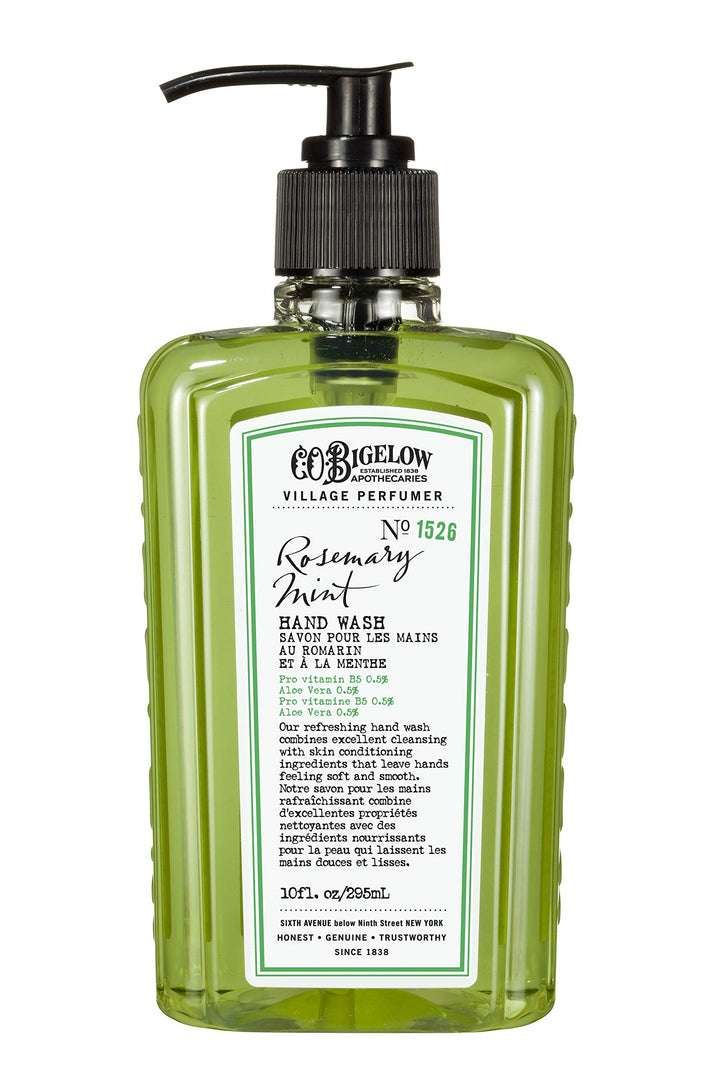C. O. Bigelow front packaging showing rosemary mint scent benefit