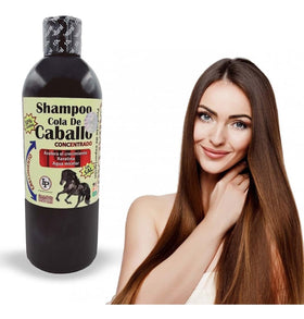 CABALLADO shampoo pouring to show creamy texture and easy application